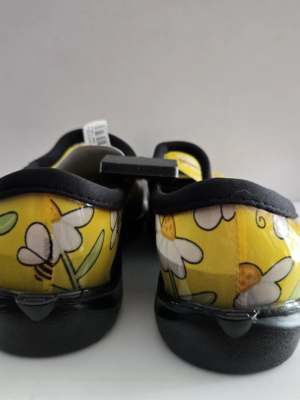 Sloggers Women's Rain & Garden Shoes Slip-On Yellow  Bumble B Print Sz 9 NWT